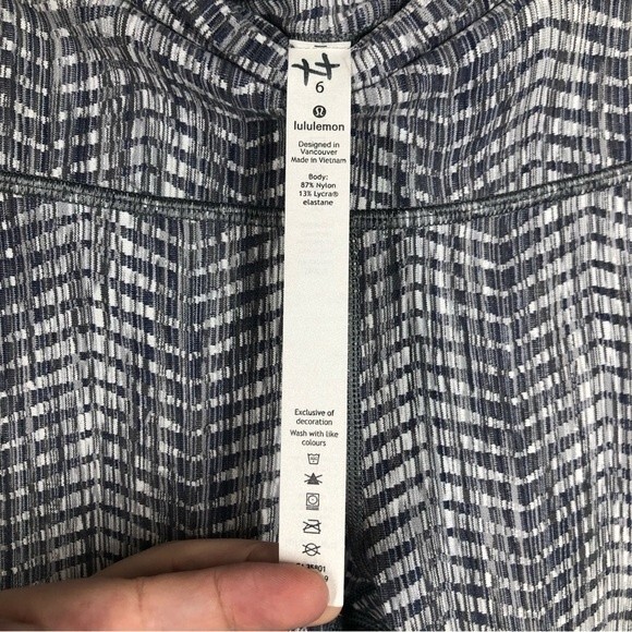 Lululemon Wunder Under High-Rise 7/8 Tight FullOn Luxtreme Aarow Jacquard Gray 6 - Picture 6 of 10